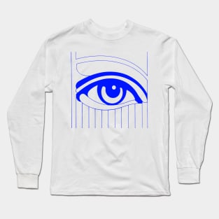 Eye And Vision Blue Long Sleeve T-Shirt